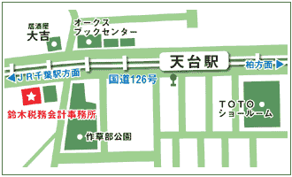 鈴木税務会計事務所　地図